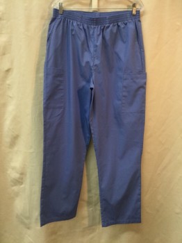 DICKIES, French Blue, Cotton, Polyester, Solid, French Blue