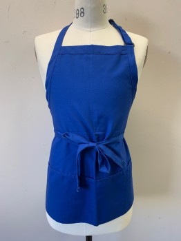CHEF WORKS, Royal Blue, Polyester, Cotton, Solid