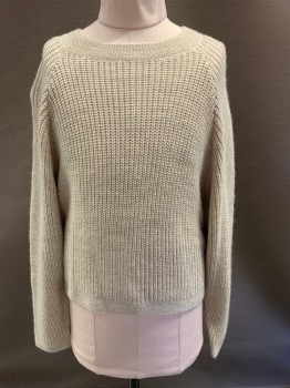 Childrens, Sweater, SEED TEEN, Beige, Acrylic, Wool, 10, Knit, CN, Pullover