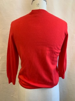 Womens, Sweater, B.P., Red, Cotton, Spandex, Solid, XL, CN, 3/4 Sleeve, Button Front,