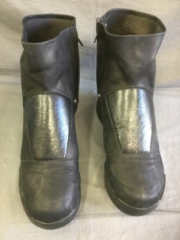 Mens, Sci-Fi/Fantasy Boots , Danner, Black, Leather, Solid, 13, Inner Zipper, Ankle High, Has Side Snaps to Attach to a Jumpsuit (yet to Be Barcoded)