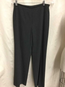 Womens, Suit, Pants, ANN TAYLOR, Charcoal Gray, Polyester, Acetate, Solid, W28, 6, Flat Front, Side Zip,