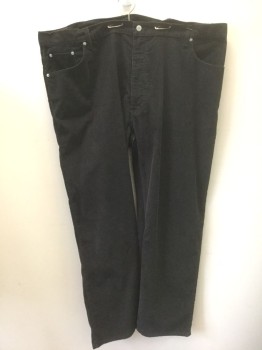 LEVI'S 559, Black, Cotton, Polyester, Solid, Corduroy, Flat Front, Zip Fly, Relaxed Leg, 5 Pockets