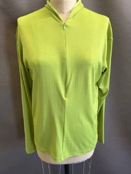 MTO, Lime Green, Silver, Spandex, Solid, Zip Front, L/S, with   Pull Over Hoodie & Silver, Aged Trim