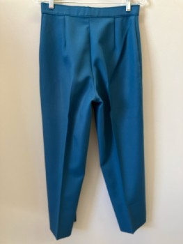 Womens, Pants, LEVI'S, W: 28, Teal, Solid, F.F, Zip Front