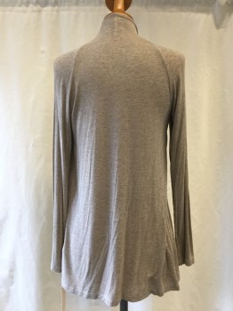 SPLENDID, Brown, Rayon, Spandex, Heathered, Draped Open Front