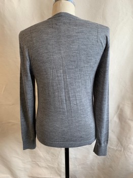 Mens, Pullover Sweater, ALL SAINTS, Gray, Wool, M, CN, L/S