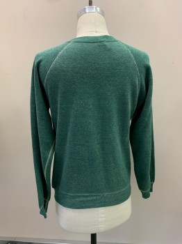 NL, Green, Acrylic, Cotton, Heathered, CN, White Stitching