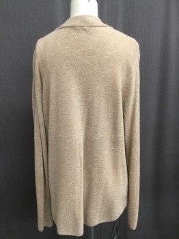 Womens, Pullover, JOIE, Tan Brown, Wool, Cashmere, Solid, XS, Cowl,  Neck, Heathered Tan