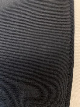 Womens, Dress, Short Sleeve, ADRIANA PAPELL, Black, Polyester, Spandex, Solid, Textured Fabric, 8, Square Neckline, 3 1/2" Horizontal Seams Creating A Stripe Effect, Hem Below Knee, CB Zipper, Back Slit
