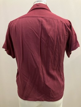 BLOCKS SOUTHLAND, Burgundy, Solid, C.A., B.F., S/S, 2 Pockets,