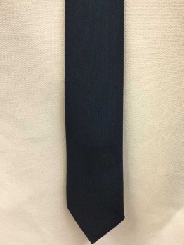 Mens, Tie, SAINT ANDRE, Navy Blue, Polyester, Solid, 4 in Hand