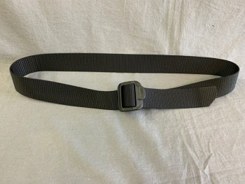 5.11, Black, Nylon, Solid, Tactical Belt, with Black Buckle