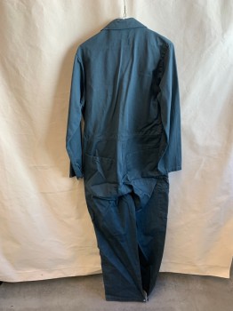 GCA, Forest Green, Cotton, Polyester, Solid, C.A., Zip Front, L/S, 6 Pockets, 1 Cargo Pocket, Button Front, Button Cuff