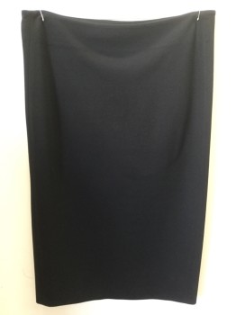 Womens, Skirt, Below Knee, VINCE CAMUTO, Black, Polyester, Spandex, Solid, M/L, Black, 2" No Seam Elastic Waist Band, Pullover