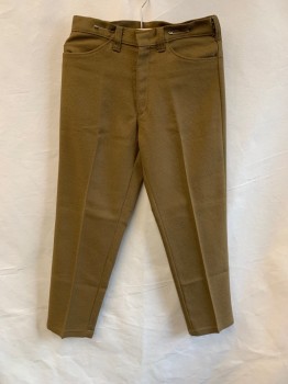 NL, Tan Brown, Cotton, Textured Fabric, Top Pockets, Zip Front, F.F, 2 Back Pockets