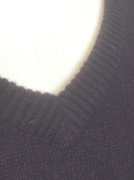 Mens, Sweater Vest, JOHN LEWIS, Aubergine Purple, Wool, Cashmere, Solid, S, Knit, Pullover, V-neck