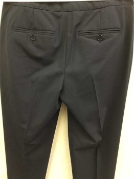 Womens, Slacks, THEORY, Midnight Blue, Wool, Solid, 2, Low Rise, 4 Pockets, Drain Pipe, No Belt Loops,