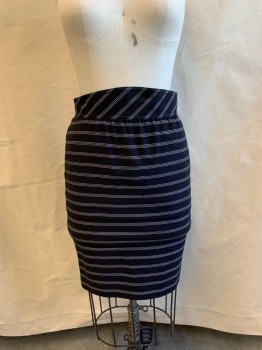 ESCADA , Black, White, Wool, Stripes, Wide Waistband, Pleated, 2 Buttons Back, Zip Back, 1 Back Vent