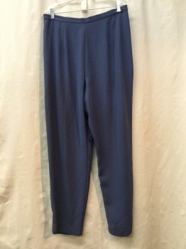 Womens, Suit, Pants, AMANDA SMITH, Periwinkle Blue, Polyester, Solid, 16 W, Dark Periwinkle, Flat Front,