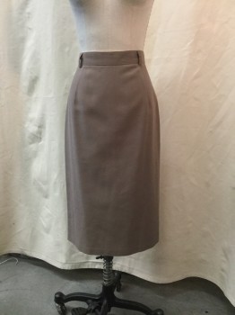 Womens, Skirt, AMBIANCE, Brown, Synthetic, Wool, Solid, H 36, W28, Muted Brown