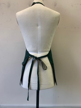 Fame, Green, Poly/Cotton, Solid, 3 Pockets, Adjustable Neck Strap, Waist Tie