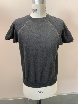 NL, Dk Gray, Cotton, CN, S/S, White Stitching
