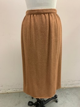 Womens, 1960s Vintage, Suit, Skirt, NL, Lt Brown, Wool, W: 24, Waistband, Hem Above Ankle, Zip Back