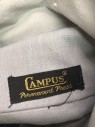 CAMPUS, Dove Gray, Wool, Solid, Stripes - Vertical , Flat Front, Boot Cut, Zip Fly, Belt Loops, Multiples, **Belt Loop Partially Undone in Front