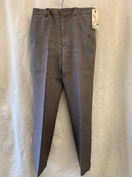 Mens, Pants, LEVI'S , Taupe, Polyester, Solid, Ins:32, W:33, Linen-like Texture, Flat Front, Zip Fly, 4 Pockets, Slight Boot Cut,