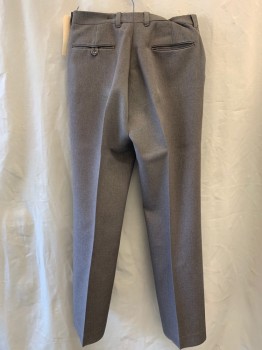 Mens, Pants, LEVI'S , Taupe, Polyester, Solid, Ins:32, W:33, Linen-like Texture, Flat Front, Zip Fly, 4 Pockets, Slight Boot Cut,