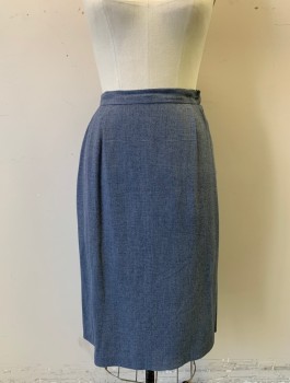 Womens, 1950s Vintage, Suit, Skirt, Slate Blue, Cranberry Red, Cotton, H:38, W:26, Skirt, 1" Wide Waistband, Double Pleated Waist, Side Zipper, Below Knee Length, Straight Fit,