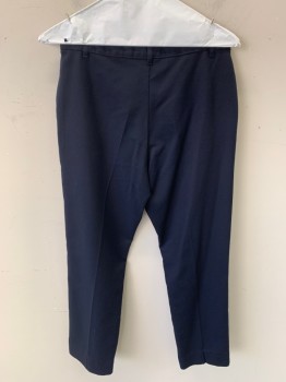 Childrens, Pants, GEORGE, Navy Blue, Polyester, Viscose, Solid, 29/24, Flat Front, Zip Fly, 2 Pockets, Belt Loops, 13/14 Years
