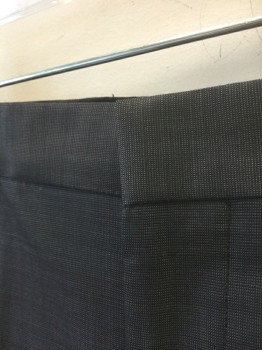 EXPRESS, Dk Gray, Gray, Wool, Spandex, 2 Color Weave, Charcoal/Light Gray Specked Weave (Appears Overall Dark Gray), Flat Front, Zip Fly, 5 Pockets Including 1 Watch Pocket, Straight Leg