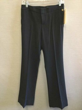 Womens, Slacks, GUCCI, Black, Wool, Polyester, Solid, 28, Low Rise