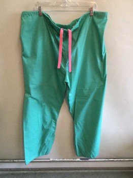CROMPTONS, Green, Cotton, Solid, Green Drawstring, See Photo Attached,
