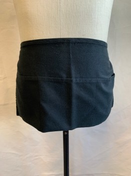 Unisex, Apron, MELL & CO, Faded Black, Poly/Cotton, OS, 3 Pockets