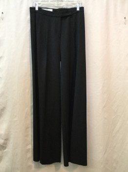 Womens, Suit, Pants, NO LABEL, Black, Gray, Wool, Synthetic, Solid, 30, Black