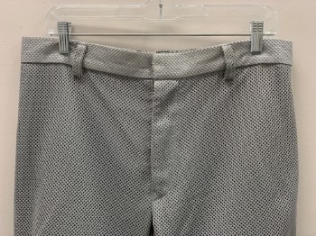 NO LABEL, Gray, Polyester, Solid, F.F, Zip Front, Knee Padding, Belt Loops, Center Back Elastic Waist Band, Made To Order,