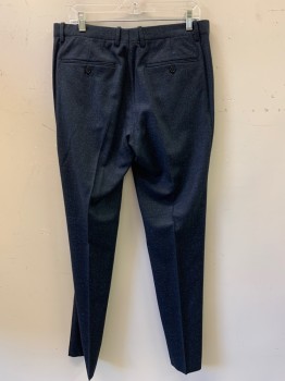 THEORY, Midnight Blue, Blue, Wool, 2 Color Weave, F.F, Slant Pockets, Zip Front, Belt loops
