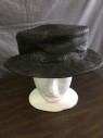 Mens, Historical Fiction Hat , N/L, Faded Black, Wool, Faded, Solid, 7 1/8, Tarred Wool Felt, Short Brim, Multiples, "JACK TAR", Sailors Hat