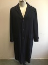 MTO, Navy Blue, Wool, Made To Order, Single Breasted, 3 Buttons,  Top Stitching, 3 Pockets,