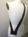 Unisex, Sci-Fi/Fantasy Accessory, MTO, Olive Green, Brown, Cotton, Leather, Color Blocking, Bandoleer, Useful, Multiples,