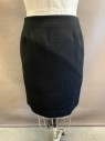 ISABEL & NINA, Black, Polyester, Rayon, Textured Fabric, Quilted, Zip Back, Hem Below Knee