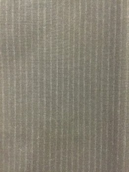 KENNETH COLE, Charcoal Gray, Gray, Polyester, Rayon, Stripes - Pin, Flat Front