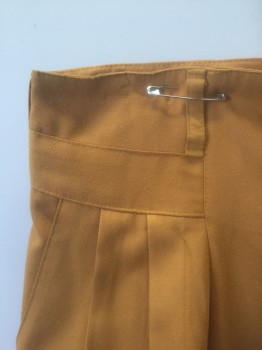JNCO, Pumpkin Spice Orange, Rayon, Polyester, Solid, Dropped Waist with Double Pleats Below Pockets, Zip Fly, 3 Pockets, Full Leg Tapered Slightly at Hem,