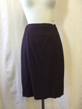 Womens, Suit, Skirt, BOSS, Red Burgundy, Viscose, Wool, Heathered, W 26, 0, Piping Detail
