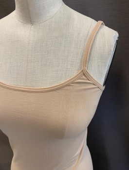 Womens, Maternity, A PEA IN THE POD, Lt Beige, Nylon, Spandex, Solid, S, Maternity, Spaghetti Straps, Extra Long