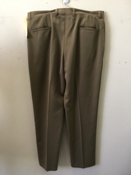 K COLE REACTION, Olive Green, Polyester, Solid, Single Pleat,  4 Pockets,