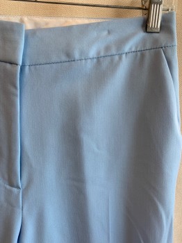 Womens, Suit, Pants, TOPSHOP, Powder Blue, Polyester, Viscose, Solid, 6, Zip Fly, 3 Pockets